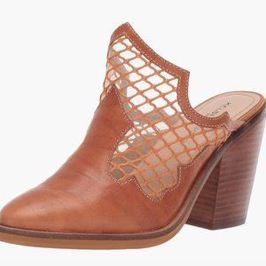 Kelsi Dagger Brooklyn Wolf Tan Leather Mules sz 7